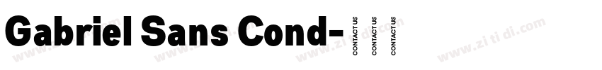 Gabriel Sans Cond字体转换